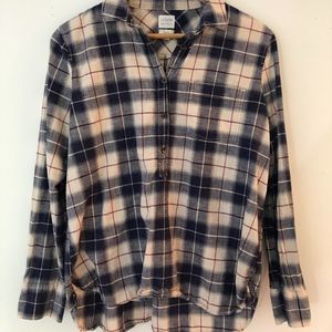 j crew womens flannel shirt